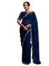 Vasthrlay Shimmer Embroidery Lime Saree