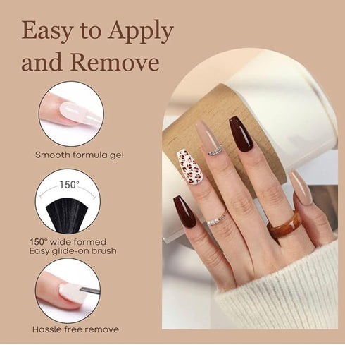 BOLT BEE Gel Finish Nail Polish Kit Set of 6 Colors