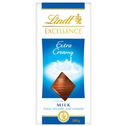 Lindt Excellence Extra Creamy Milk Chocolate 2 X 100