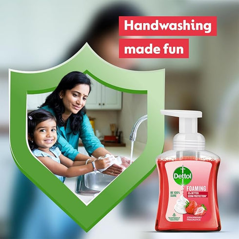 Dettol Foaming Handwash Pump Strawberry 250ml