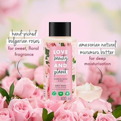 Love Beauty And Planet Murumuru Butter and Rose Body Wash