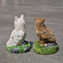 Miniature Owl Figurines Cute Garden Decor, Dollhouse Accessory & Thoughtful
