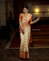 Vasthrlay Orange Kanjivaram Saree