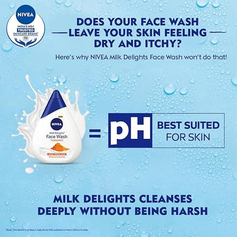 Nivea Milk Delights Face Wash Turmeric