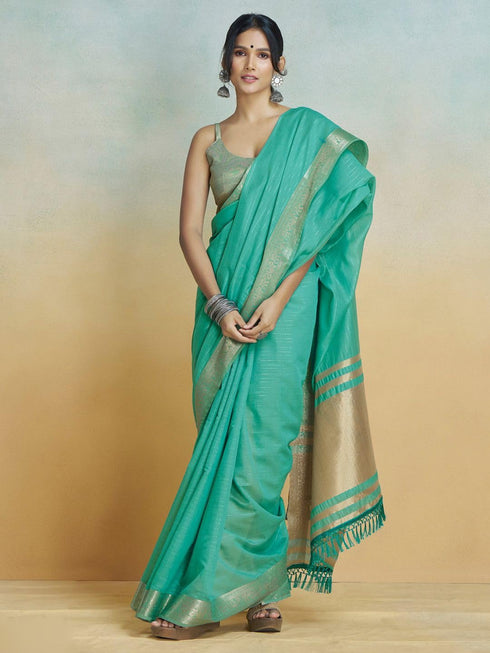 Vasthrlay Women's Cotton Unstitched Skin Friendly Saree