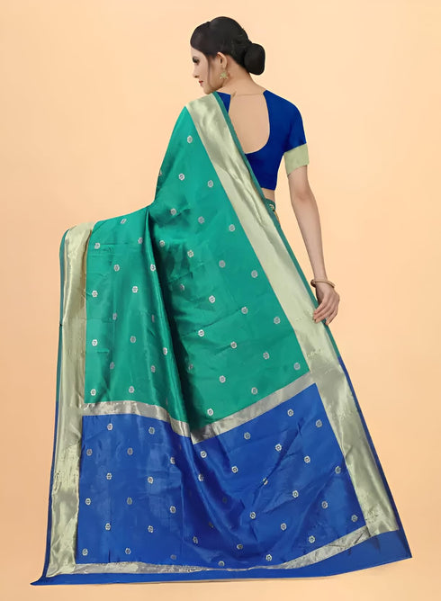 Vasthrlay Banarasi Unstitched Saree