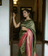 Vasthrlay Green Kanjivaram Saree