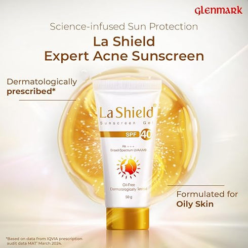 La Shield SPF 40+ and Pa+++ Sunscreen Gel
