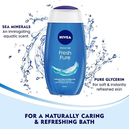 Nivea Shower Gel Fresh Pure Body Wash