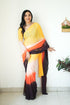 Vasthrlay Pink Georgette Printed Unstitched Saree