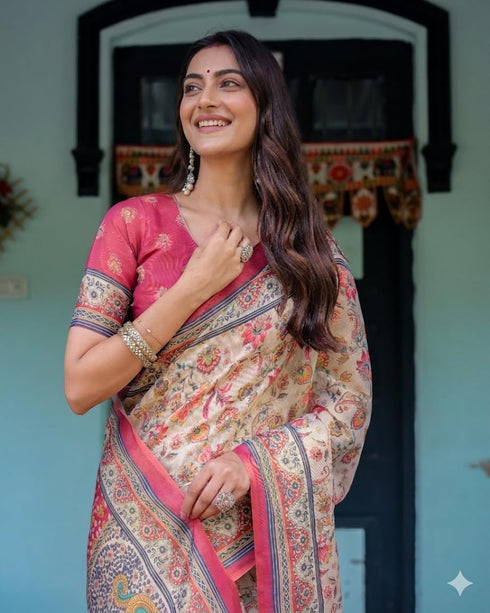 Vasthrlay Printed Handloom Unstitched