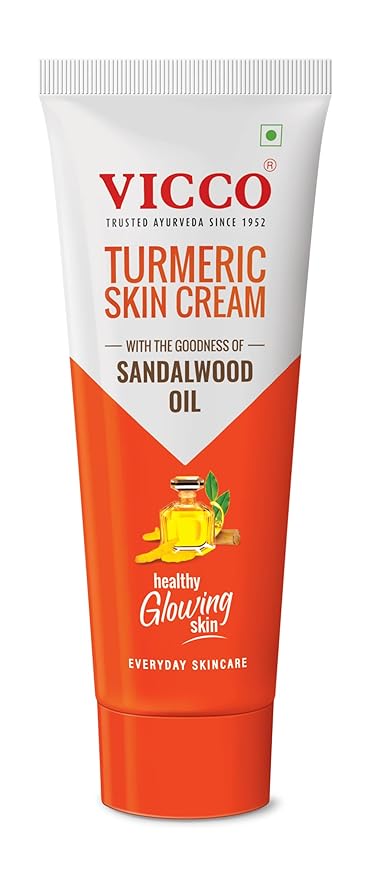 Vicco Turmeric Skin Cream with Turmeric | Sandalwood Oil