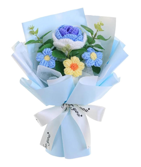 SQUISHCO Crochet Flower Bouquet