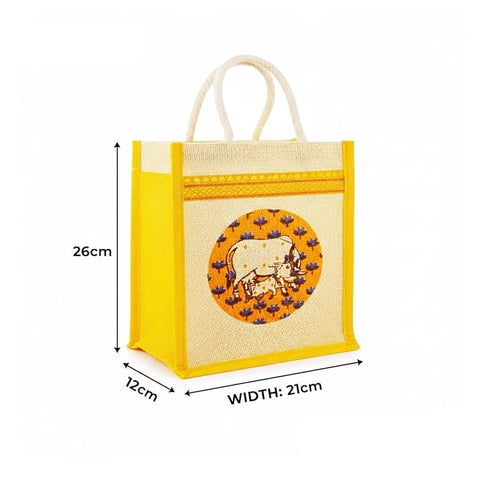 RED WIND Reusable Jute Gift Bags with Zip Closure