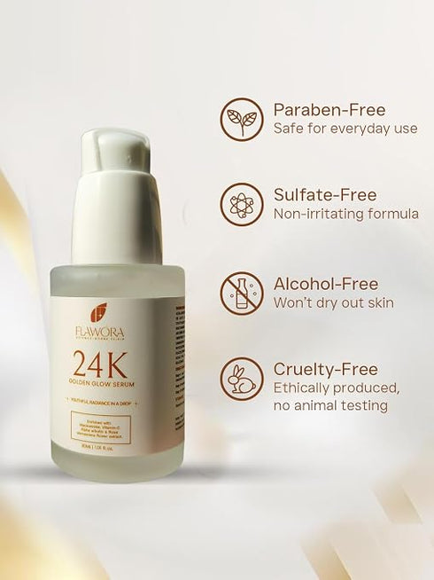 Flawora Golden glow Serum Pack of 2