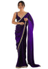 Vasthrlay Lavender Sequins Unstitched Saree