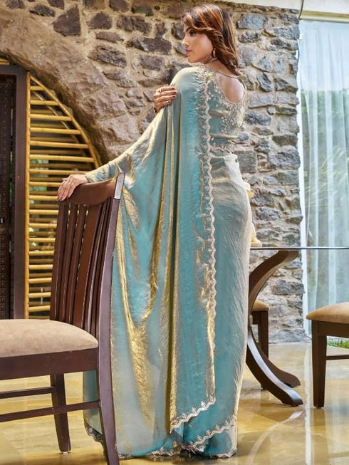 Vasthrlay Chiffon Unstitched Saree