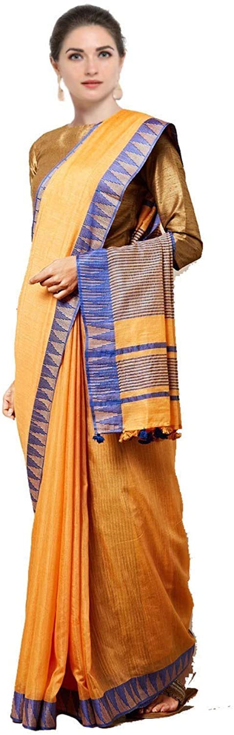 Vasthrlay Handloom Bhagalpuri Tample Border