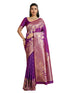 Vasthrlay Kanjivaram Wedding Banarasi Weaving Wine Pink