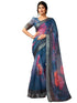 Vasthrlay Digital Printed Unstitched Pink Saree