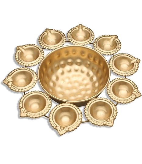 Lotus Shape Diya Flower Urli