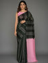 Vasthrlay Black Bhagalpuri Saree