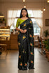 Vasthrlay Vichitra Embroidery Brown Black