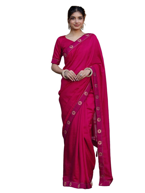 Vasthrlay Blouse Maroon Saree