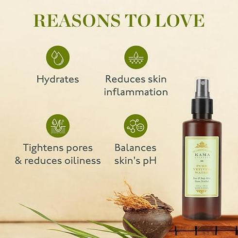 Kama Ayurveda Pure Vetiver Water 50ml