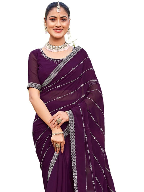 Vasthrlay Paithani Weaving Green Saree