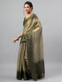 Vasthrlay Green1 Heavy Zari Woven Silk Ethnic Saree With Unstitched Blouse