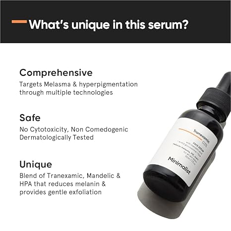 Minimalist 3% Tranexamic Acid Serum for Brighter
