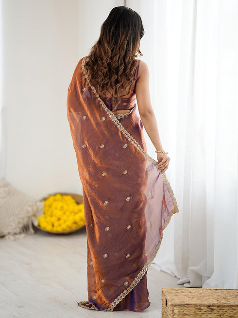 Vasthrlay Shimmer Embroidered Unstitched Kr Ethnic Wear