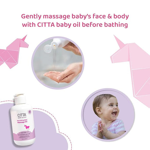 CITTA Natural Baby Massage Oil for New born & Kids