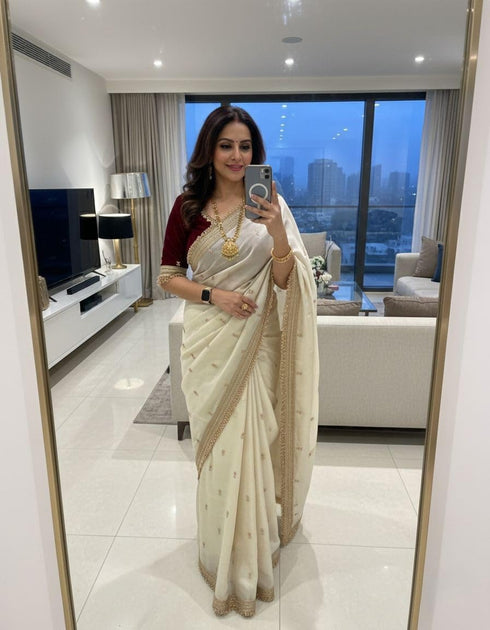 Vasthrlay Georgette Embroidery Saree