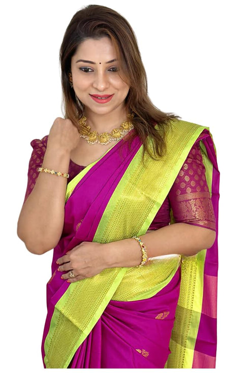 Vasthrlay Kanjivaram Lichi Blouse Ethnic Wear