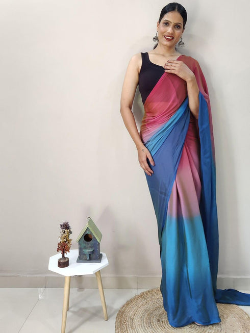 Vasthrlay Blouse Teal Saree