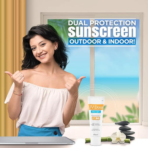 Brinton UV Doux Blue Light Sunscreen Protection Gel SPF 50 PA+++ UVA/ UVB for Men & Women