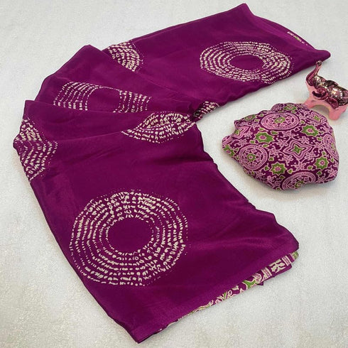 Vasthrlay Printed Ajrakh Floral