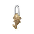 Brass Fish Lock – Handcrafted Padlock in Fish Shape