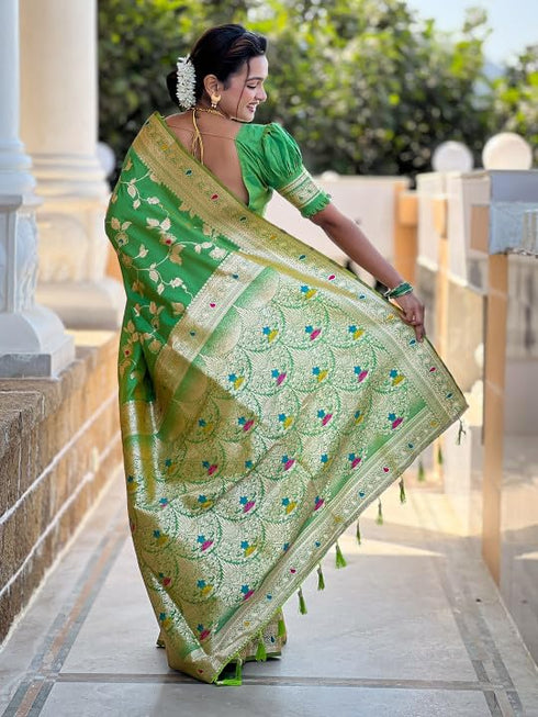 Vasthrlay Jacquard Unstitched Saree