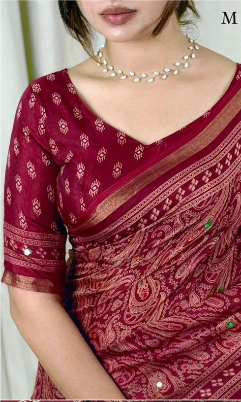 Vasthrlay Paisley Pattern Traditional Fastival