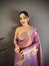 Vasthrlay Banarasi Weaving Lavendar