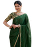 Vasthrlay Sequins Embroidery Black Saree