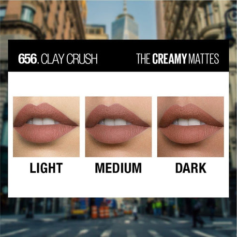 Maybelline Creamy Matte Lipstick / 656 Clay Crush