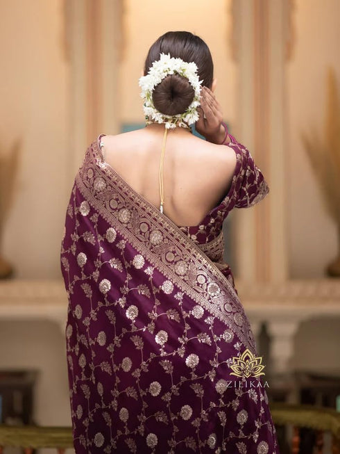 Vasthrlay Banarasi Traditional Unstitched Saree