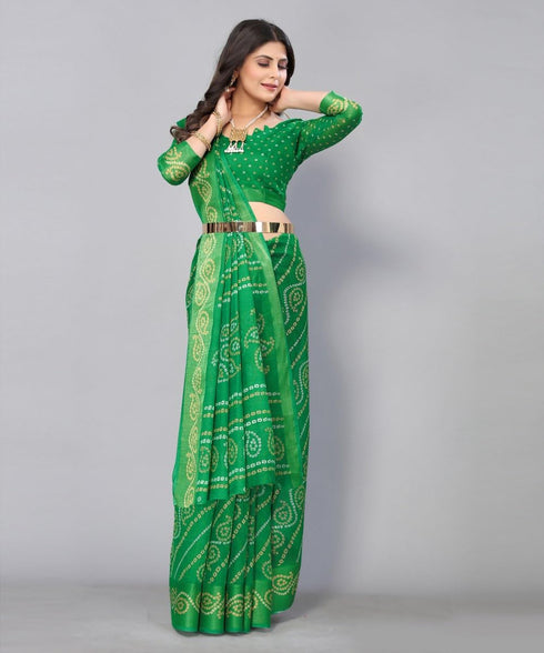 Vasthrlay Printed Yellow Jetpuri Ethnic Wear