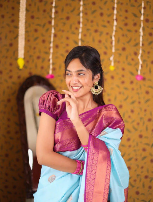 Vasthrlay Kanjivaram Magenta Traditional Festive