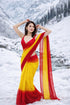 Vasthrlay Yellow Georgette Saree