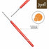 Crochet Hook Steel with Plastic Handle for Wool Work, Hand Knitted Sewing DIY Craft